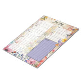 Secret Garden 7 Day Meal Planner Tränenweg Notepad Notizblock (angewinkelt)