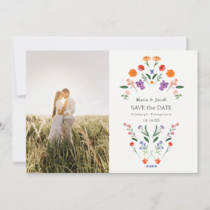 Secret Garden Boho Bloral Wedding Save the Date