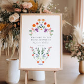 Secret Garden Brautparty Begrüßungszeichen Poster