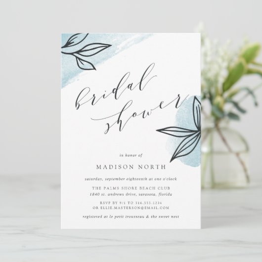 Secret Garden Bridal Dusche Einladung (Stehend Vorderseite)