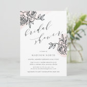 Secret Garden Bridal Dusche Einladung (Stehend Vorderseite)