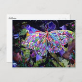 Secret Garden Butterfly Postkarte (Vorne/Hinten)