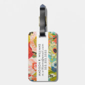 Secret Garden Floral III Gepäckanhänger (Rückseite vertikal)