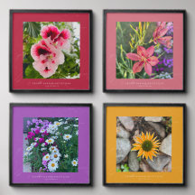 Secret Garden Floral Peel‑and‑Stick Photo Fliese –