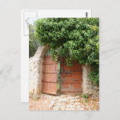 Secret Garden Gate Postkarte (Vorne/Hinten)