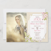 Secret Garden Graduation Party Foto Einladung (Vorderseite)