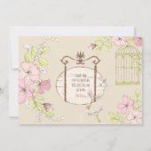 Secret Garden Graduation Party Foto Einladung (Rückseite)