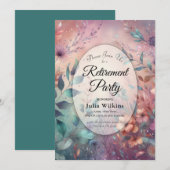 Secret Garden in Abend Glow Pension Party Einladung (Vorne/Hinten)