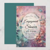 Secret Garden in Abend Glow Verlobung Dusche Einladung (Vorne/Hinten)