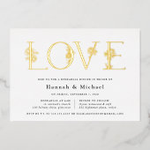 Secret Garden LIEBE Probe Abendessen Folieneinladung (Vorderseite)