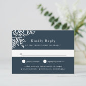 Secret Garden Meal Choice RSVP Card (Stehend Vorderseite)