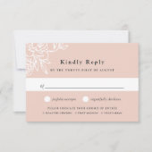 Secret Garden Meal Choice RSVP Card Karte (Vorderseite)