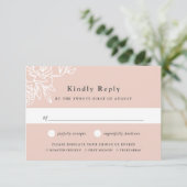 Secret Garden Meal Choice RSVP Card Karte (Stehend Vorderseite)