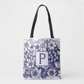 Secret Garden monogramed All-over Print-Tasche Tasche (Vorderseite)