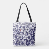 Secret Garden monogramed All-over Print-Tasche Tasche (Rückseite)