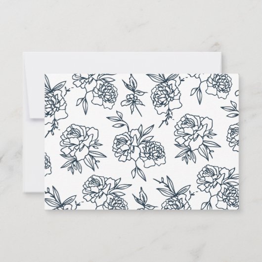Secret Garden RSVP Card (Rückseite)