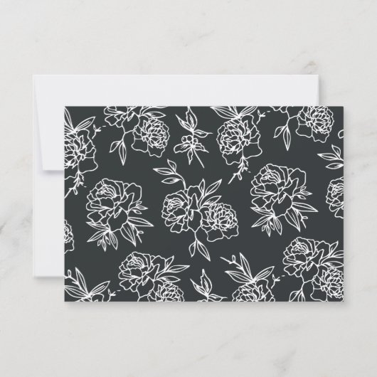 Secret Garden RSVP Card (Rückseite)