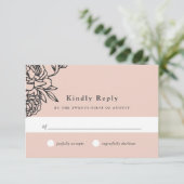 Secret Garden RSVP Card Karte (Stehend Vorderseite)