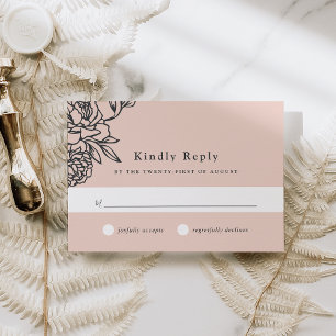 Secret Garden RSVP Card Karte