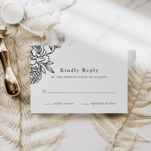 Secret Garden RSVP Card Karte