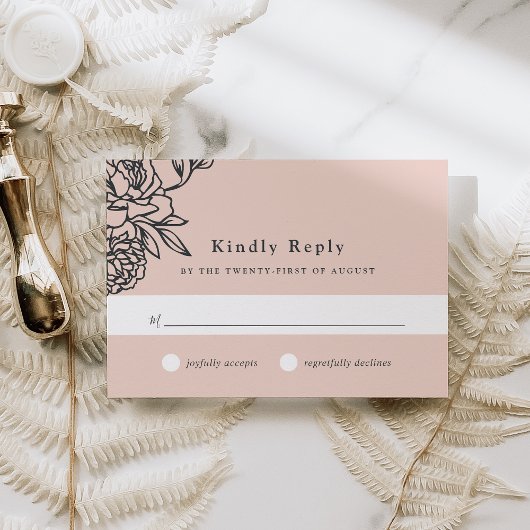 Secret Garden RSVP Card Karte