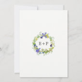 Secret Garden Rustic Boho Wildblumen Hochzeit Einladung (Rückseite)
