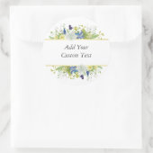 Secret Garden Rustikale Wildblumen Runder Aufkleber (Tasche)