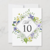 Secret Garden Rustikale Wildblumen Tischnummern (Vorderseite)