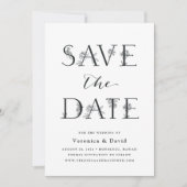 Secret Garden Save the Date Card (Vorderseite)