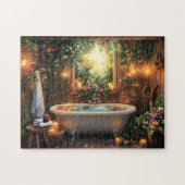 Secret Garden Spa Bath Floral Nature Retreat Puzzle (Horizontal)