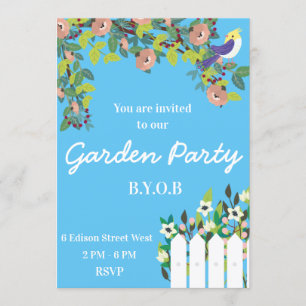 Secret Garden Summer Party Einladung