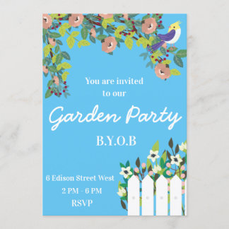 Secret Garden Summer Party Einladung