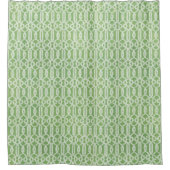 Secret Garden Trellis Grüne Marokkanisches Muster Duschvorhang (Vorderseite)