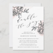 Secret Garden Twins Kinderdusche Einladung (Vorderseite)