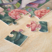 Secret Garden Unicorn Personalisiert Kinder Puzzle (Seite)