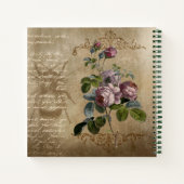 Secret Garden Vintag Rose Gardeners Journal Notizblock (Rückseite)