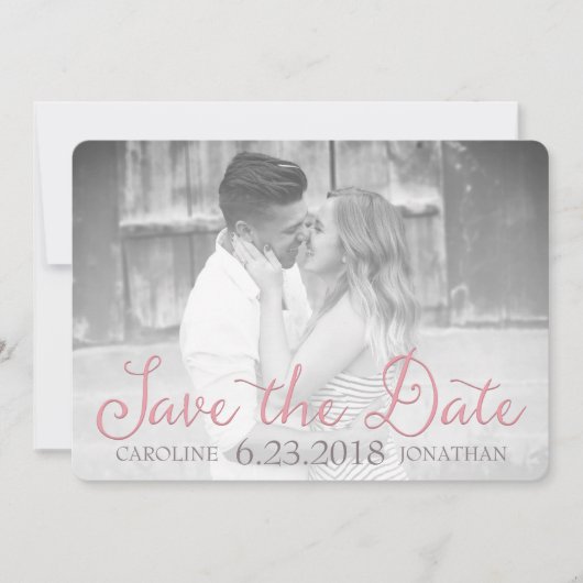 Secret Garden Watercolor Save the Date Card (Vorderseite)