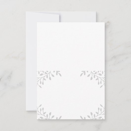 Secret Garden Wedded Faltencard Einladung (Vorderseite)