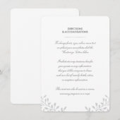 Secret Garden Wedding Card Begleitkarte (Vorne/Hinten)