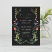 Secret Garden Wedding Einladung (Stehend Vorderseite)