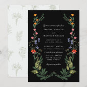 Secret Garden Wedding Einladung (Vorne/Hinten)