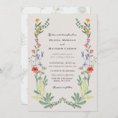 Secret Garden Wedding Einladung (Vorne/Hinten)