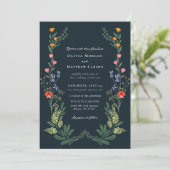 Secret Garden Wedding Einladung (Stehend Vorderseite)