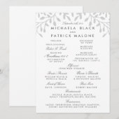 Secret Garden Wedding Program Programm (Vorne/Hinten)