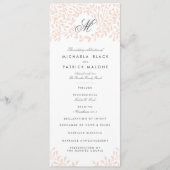Secret Garden Wedding Programs - Blush Programm (Vorderseite)