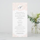 Secret Garden Wedding Programs - Blush Programm (Stehend Vorderseite)