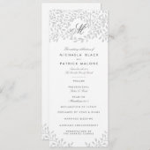 Secret Garden Wedding Programs - Gray Programm (Vorne/Hinten)