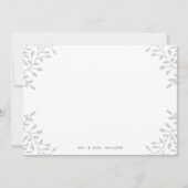 Secret Garden Wedding Stationery - Grau Mitteilungskarte (Vorderseite)