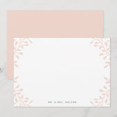 Secret Garden Wedding Stationery Mitteilungskarte (Vorne/Hinten)