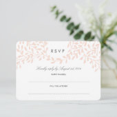 Secret Garden Wedding UAWG - Blush RSVP Karte (Stehend Vorderseite)